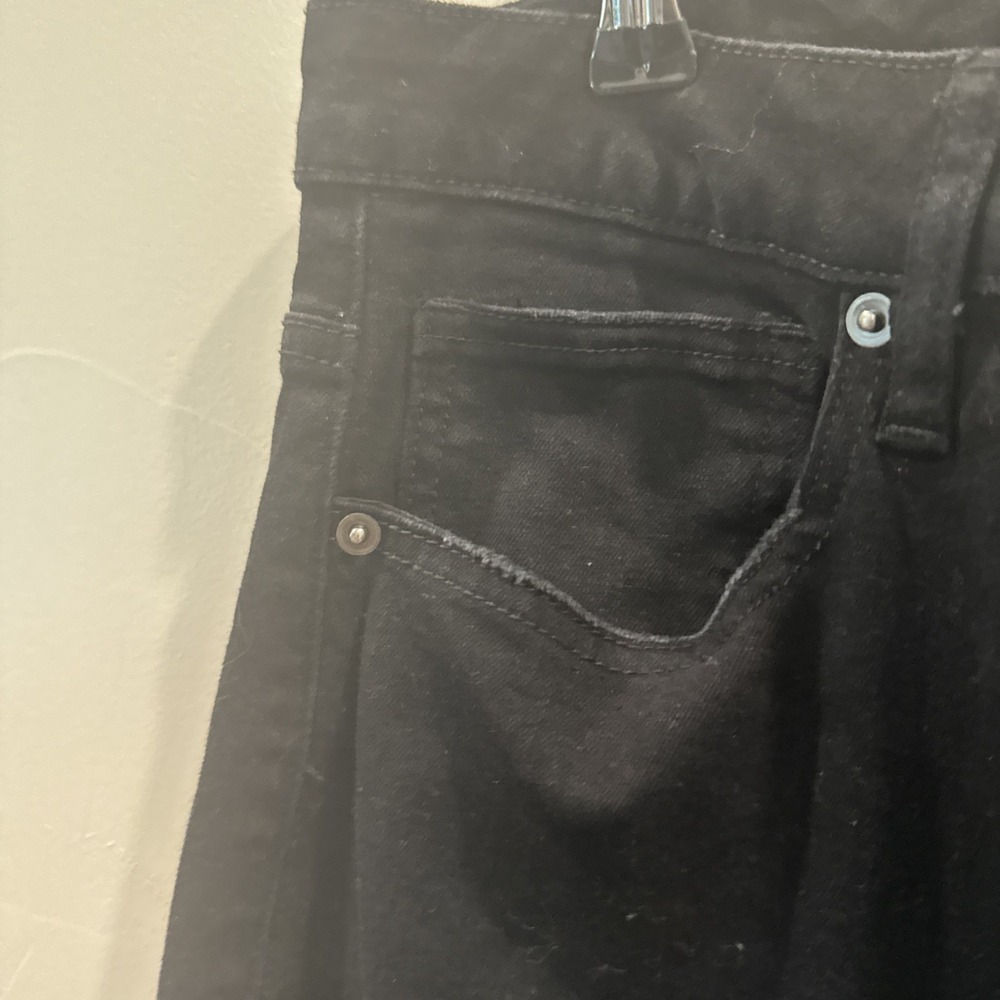 Gauge Men's Black Cargo Moto Jeans 32x28 Multi Pocket Zipper Biker Denim Pants - Picture 6 of 12